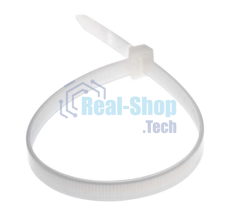 Хомут кабельный Rexant 7.6х300 нейл. белый (уп. 100 шт)