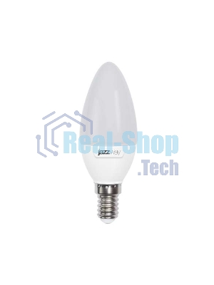 Лампа светодиодная JazzWay PLED-SP C37 9Вт свеча 3000К тепл. белый E14 820лм 230В