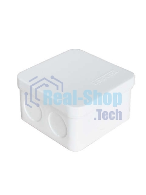 Коробка распределительная ОП 75х75х45 мм IP54 7 выходов без гермовводов крышка защелкивающаяся бел. Epplast 225331