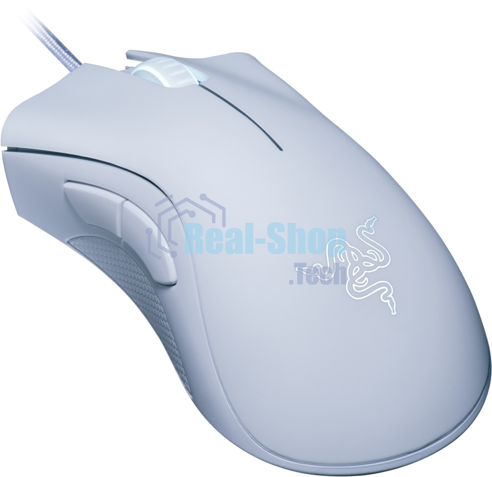 Мышь проводная Razer DeathAdder Essential белый, 6400 dpi, USB, кнопки - 5