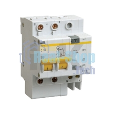 Выключатель автоматический дифференциального тока 2п C 40А 30мА тип AC 4.5кА АД-12 ИЭК MAD10-2-040-C-030