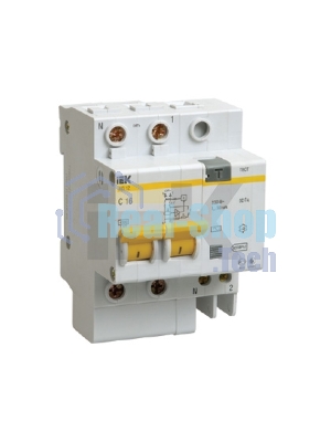 Выключатель автоматический дифференциального тока 2п C 40А 30мА тип AC 4.5кА АД-12 ИЭК MAD10-2-040-C-030