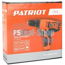 Дрель-шуруповерт Patriot FS301, 330 Вт, 25 Нм, щеточный