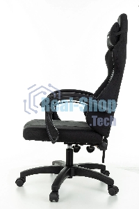 Кресло игровое Zombie Rudger черный с подголов. крестов. пластик