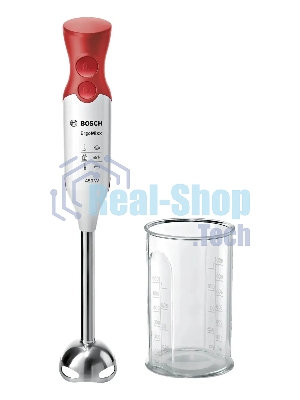Блендер погружной Bosch MSM64110 белый/красный, 450 Вт, 2 скорости, турбо