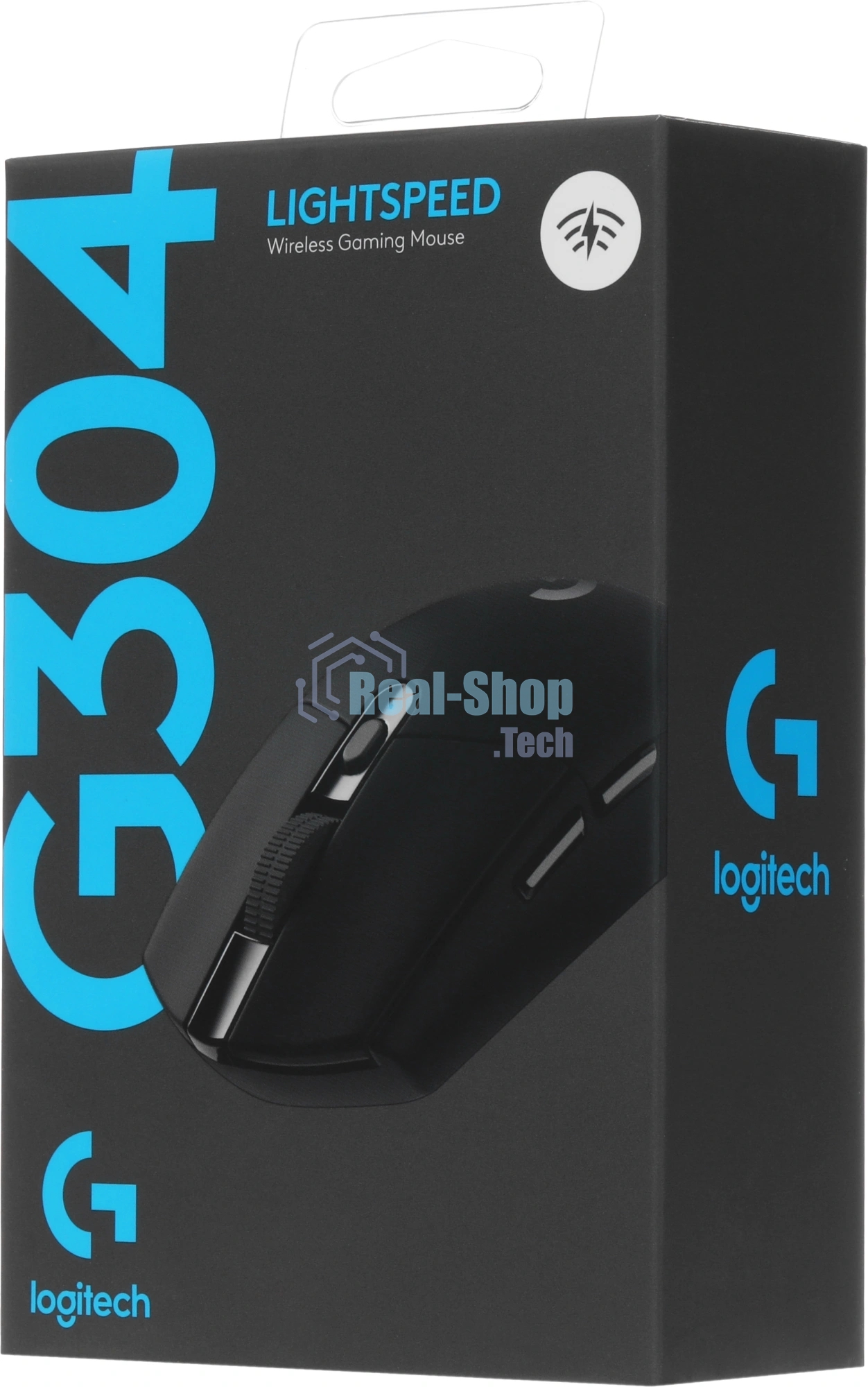 Мышь беспроводная Logitech G304 Lightspeed черный, 12000 dpi, радиоканал, USB, кнопки - 6