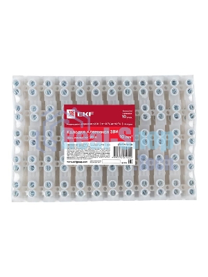 Колодка клеммная 16мм 30А EKF plc-KK-16-30