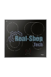 Встраиваемая варочная панель Hansa BHCI66706 Стеклокерамика, независимая, сенсорное управление, таймер, рамка, черная