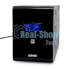 Источник бесперебойного питания Powerman Smart Sine 1500VA/1050W, 220V, Line-Interactive, LCD, Tower, Out: 4xShuko, черный*SmartSine1500