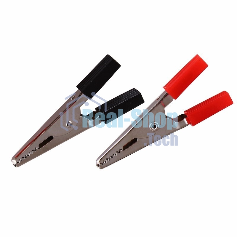 Зажим крокодил Rexant, длина 52 мм, ток 5A, 2 шт.