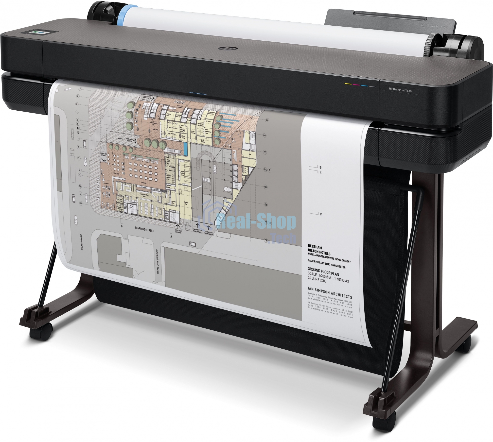 Плоттер струйный HP Designjet T630 (5HB11A), A0, 36