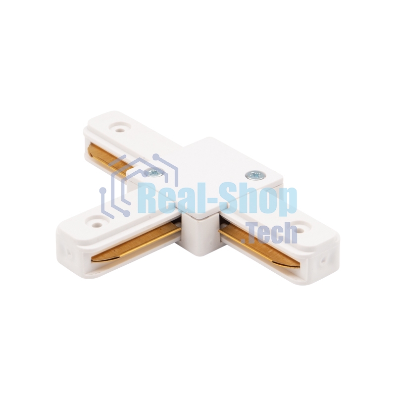 Коннектор для однофазного шинопровода T-образный Rexant белый