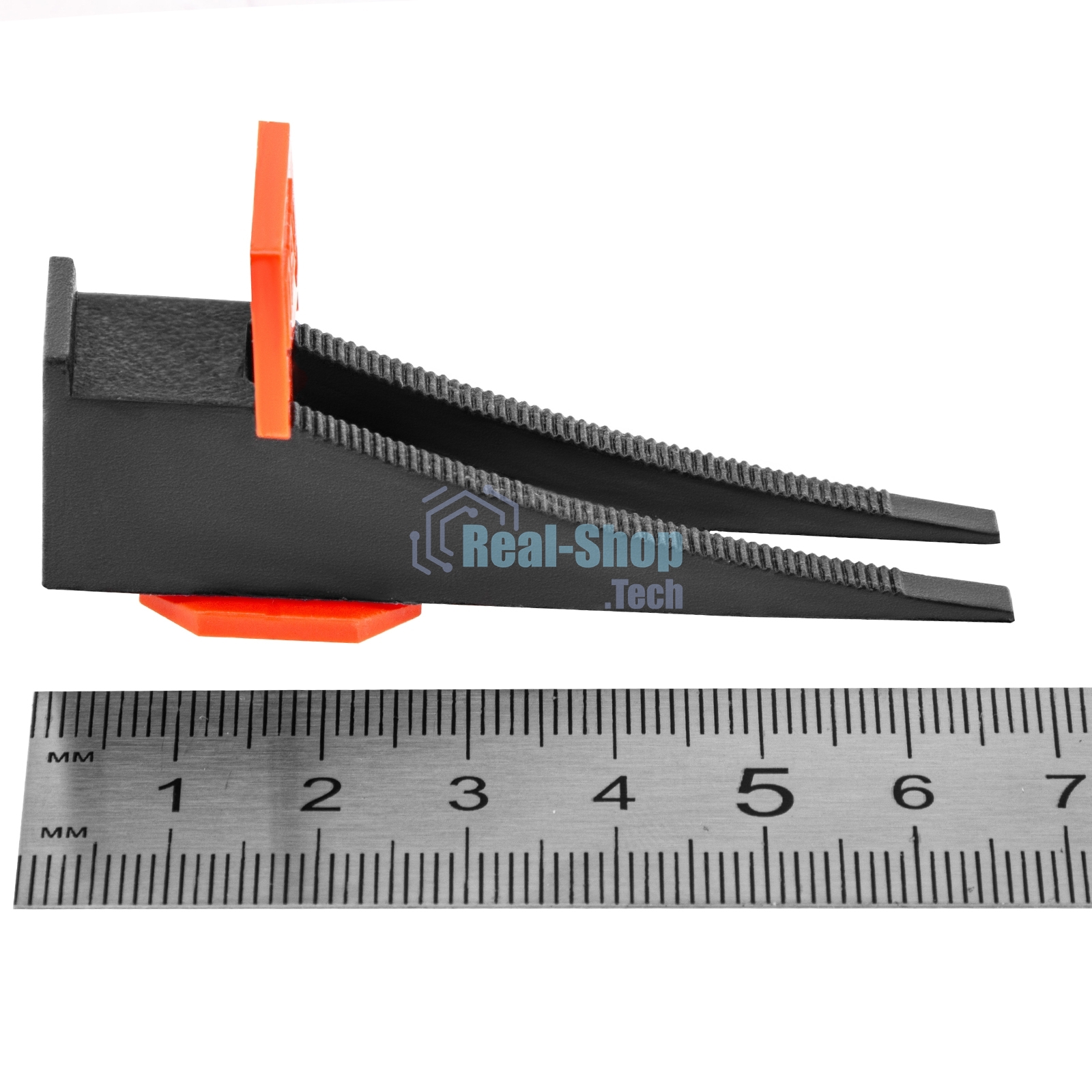 Система выравнивания плитки Сибртех (СВП), комплект: зажимы, клинья (50/50 шт), упаковка ведро
