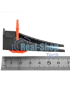 Система выравнивания плитки Сибртех (СВП), комплект: зажимы, клинья (50/50 шт), упаковка ведро