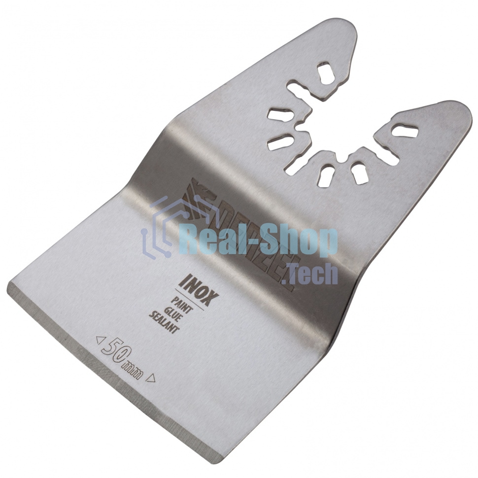 Насадка-шабер для МФИ Denzel Inox, для снятия краски, ширина 50 мм, ступенчатая