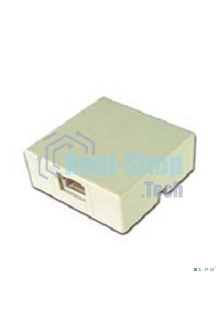 Розетка телефонная TA-101 RJ-11 (6P4C) внешняя 1 порт, белая