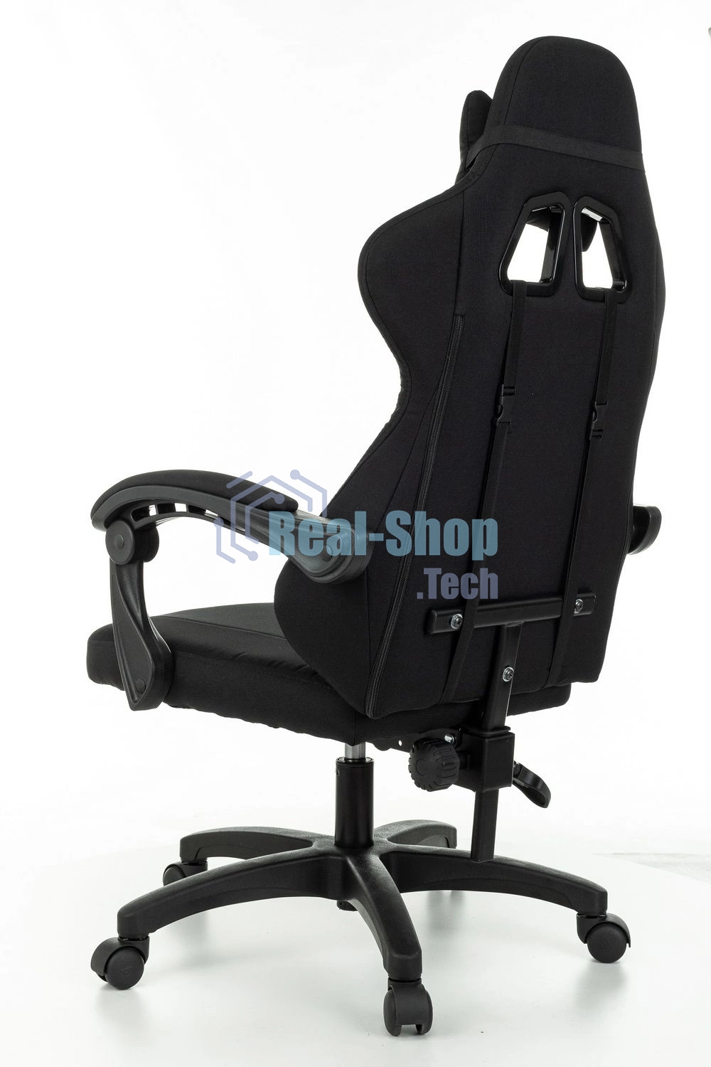 Кресло игровое Zombie Rudger черный с подголов. крестов. пластик