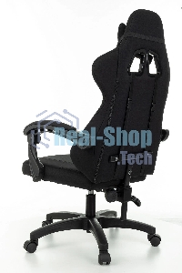 Кресло игровое Zombie Rudger черный с подголов. крестов. пластик