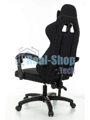 Кресло Zombie Rudger черный, экокожа, 120 кг, механизм качания