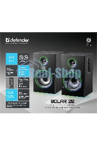 Акустическая система Defender SOLAR 20 черный 2.0