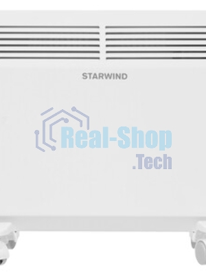 Конвектор электрический Starwind SHV5010, белый, 1000 Вт, 15 м2, термостат, 1 режим мощности