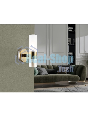 Настенный светильник Ambrella light LH55116 BS/FR/TI латунь/белый матовый/янтарь E14 max 40W 130*100*225