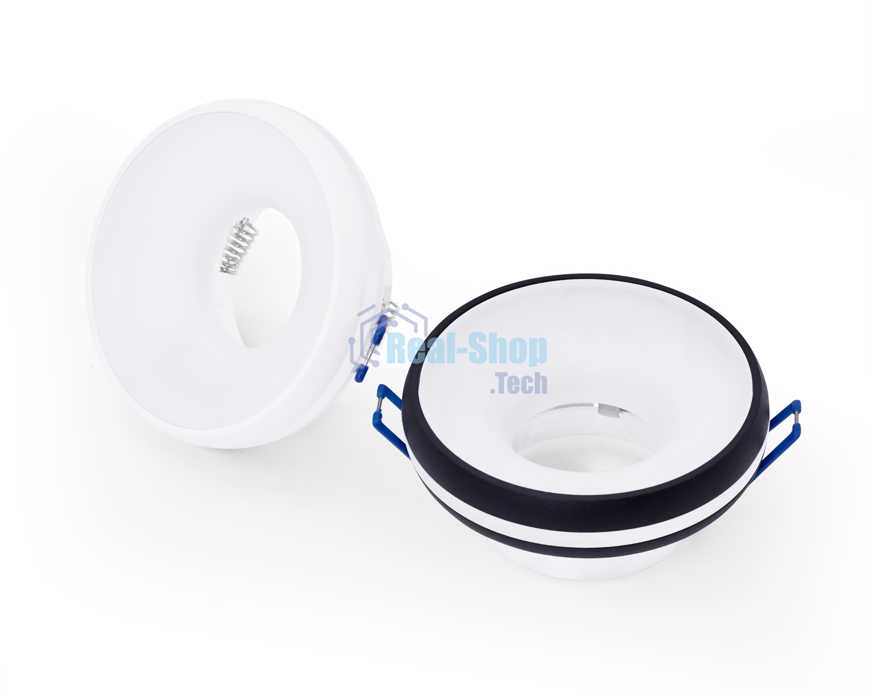 Светильник Ambrella light TN3322 SBK/FR черный песок/белый матовый GU5.3 D95*40
