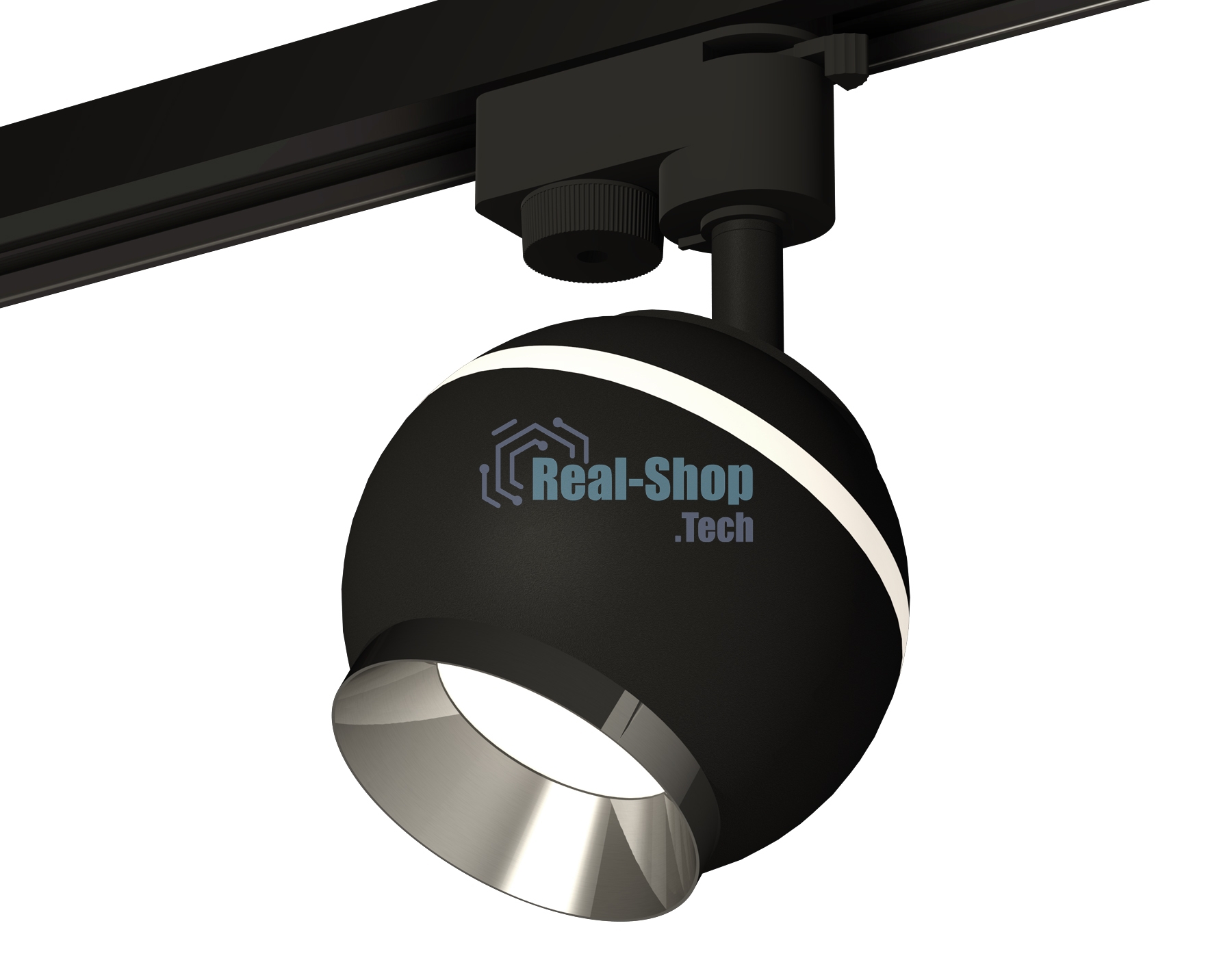 Светильник Ambrella light XT1102003 SBK/PSL черный песок/серебро полированное GU5.3 LED 3W 4200K (A2521, C1102, N7032)