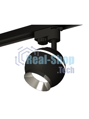 Светильник Ambrella light XT1102003 SBK/PSL черный песок/серебро полированное GU5.3 LED 3W 4200K (A2521, C1102, N7032)