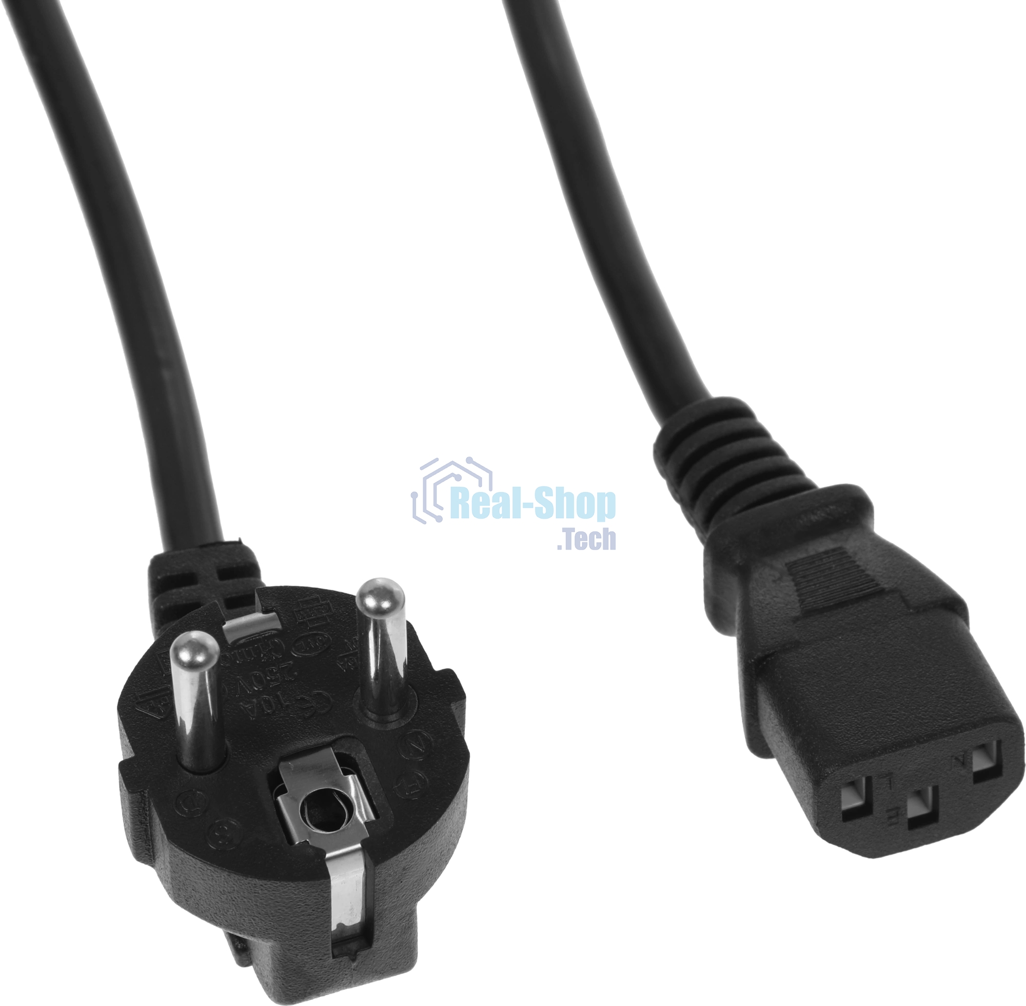 Кабель KingPrice KP-PC-Euro-C13-3m Евровилка IEC C13 3м черный