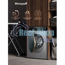 Стиральная машина Weissgauff WM 58411 Direct Drive Inverter Premium Steam Steel