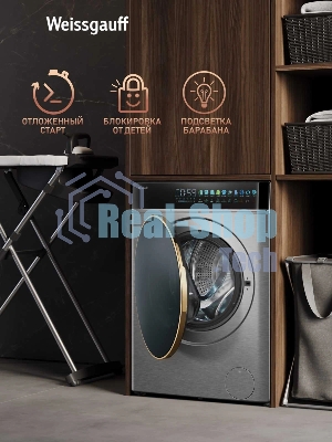 Стиральная машина Weissgauff WM 58411 Direct Drive Inverter Premium Steam Steel
