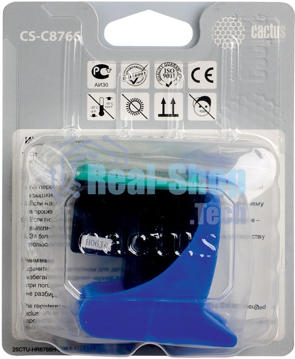 Картридж струйный Cactus CS-C8766 №135 многоцветный (18 мл) для HP DJ 5743/6543/6843/DJ 6213/7313/7413/6313/7213/7313/7413/K7103/PS 2573/2613/2713/8053/8153/8453/8753/D5063/Pro B8353