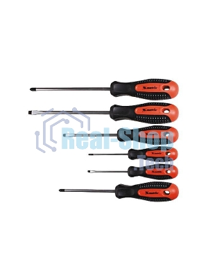 Отвертка MATRIX 13351проф. fusion crv 3компонентная рукоятка antislip 6шт.