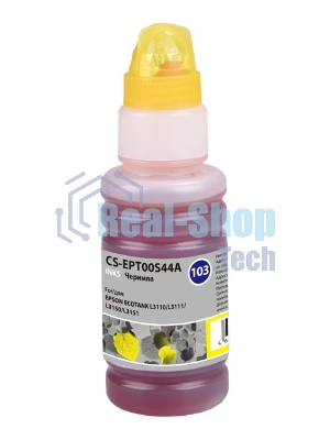 Чернила Cactus CS-EPT00S44A 103Y, желтый, 70 мл для Epson Ecotank L1110,L3100, L3101, L3110, L3150, L3151, L3156, L3160