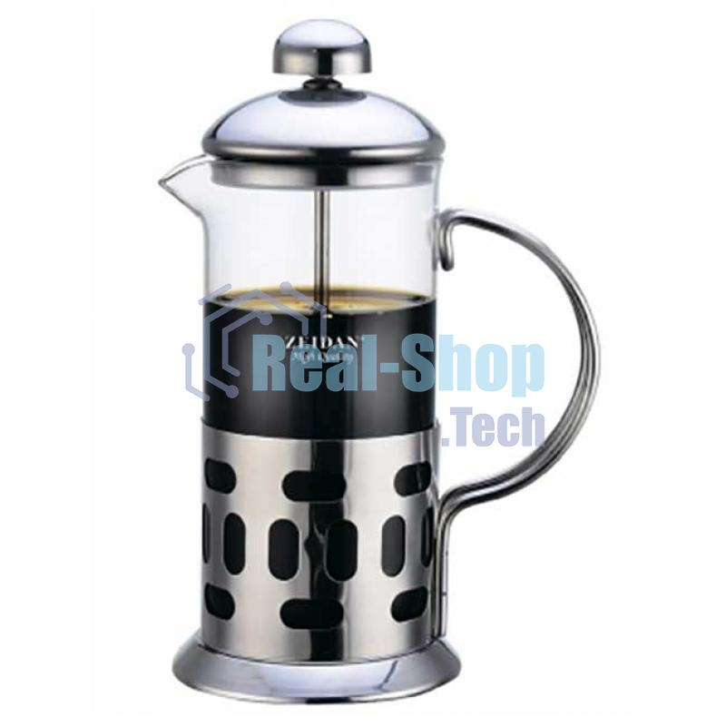 Френч-пресс Zeidan, Z-4202, 0,35 л, нержавеющая сталь, термостойкое стекло, подарочная упаковка