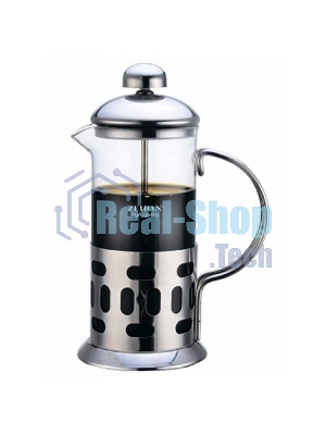 Френч-пресс Zeidan, Z-4202, 0,35 л, нержавеющая сталь, термостойкое стекло, подарочная упаковка