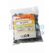 Наконечник штыревой втулочный изолированный Rexant F-10 мм 2х2.5 мм² (НШВи(2) 2.5-10/НГи2 2,5-10) серый