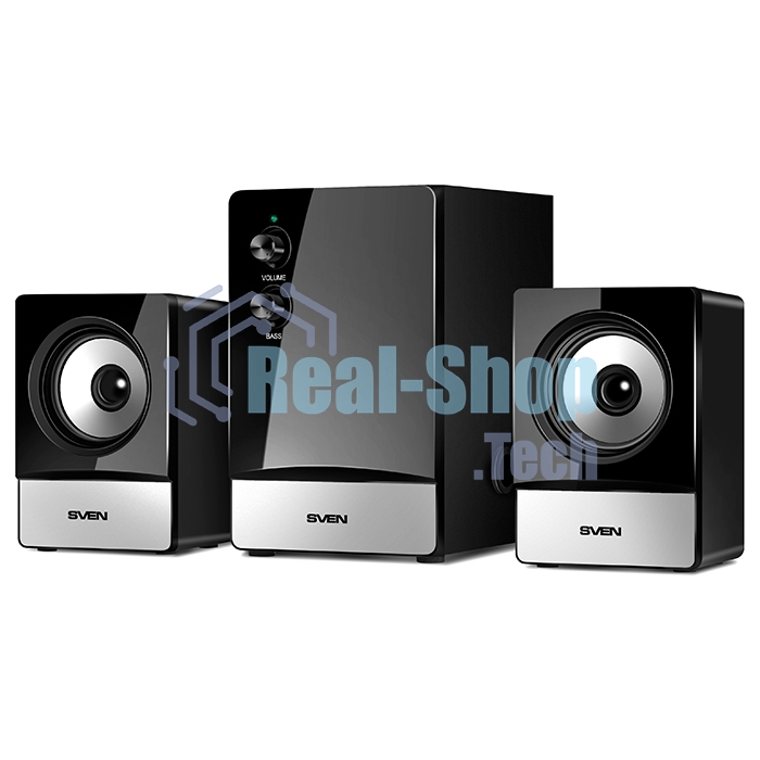Акустическая система SVEN MS-90 черный (2x2.5W+ сабвуфер 5W, дерево)