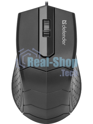 Мышь проводная Defender HIT MB-530 черный, 1000 dpi, USB, кнопки - 3
