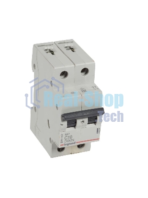 Выключатель автоматический модульный 2п C 10А 4.5кА RX3 Leg 419695