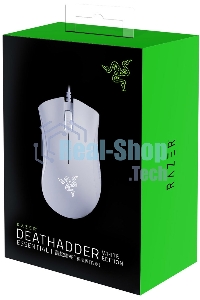 Мышь проводная Razer DeathAdder Essential белый, 6400 dpi, USB, кнопки - 5