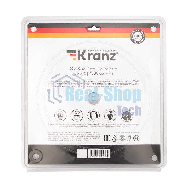 Диск пильный Kranz 300 мм х 36 зуб х 32/30 мм
