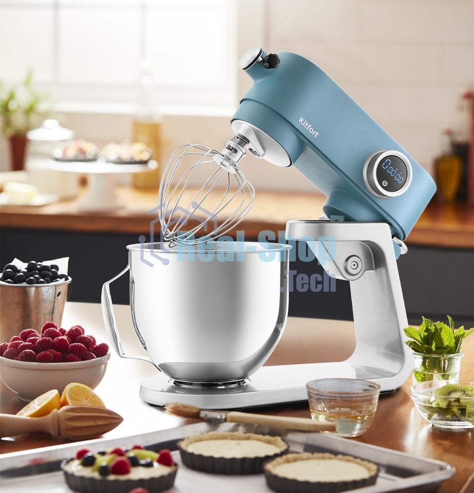 Миксер планетарный Kitfort KT-1391-2 800Вт синий