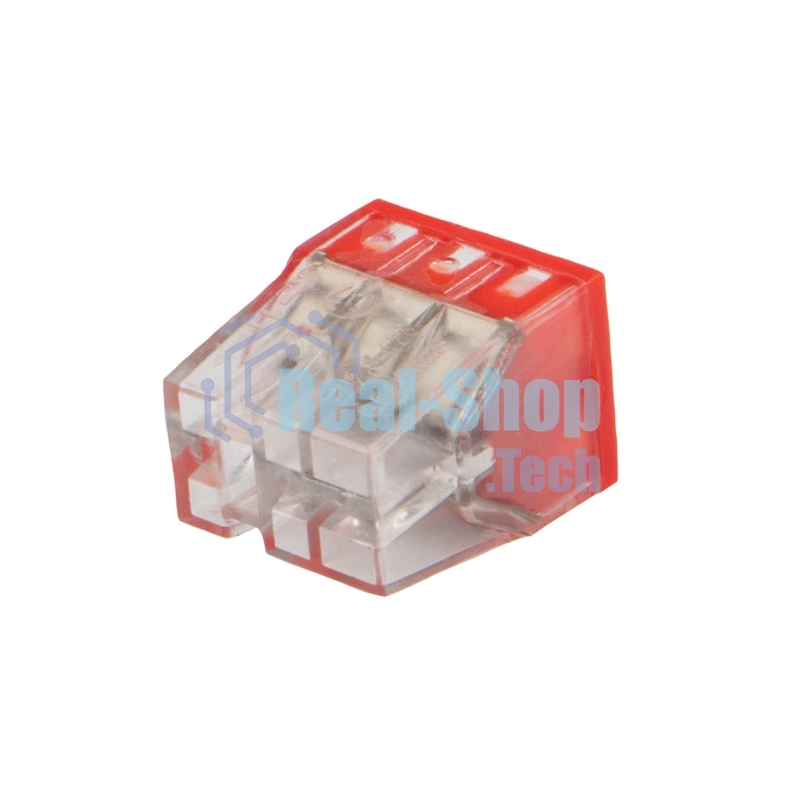 Экспресс-клемма с пастой Rexant СМК 2273-246, 6-проводная 0.5-2.5 мм², прозрачная (100 шт./уп.)