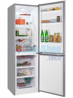 Холодильник Nordfrost NRB 162NF S серебристый двухкамерный 205/105 л морозилка снизу