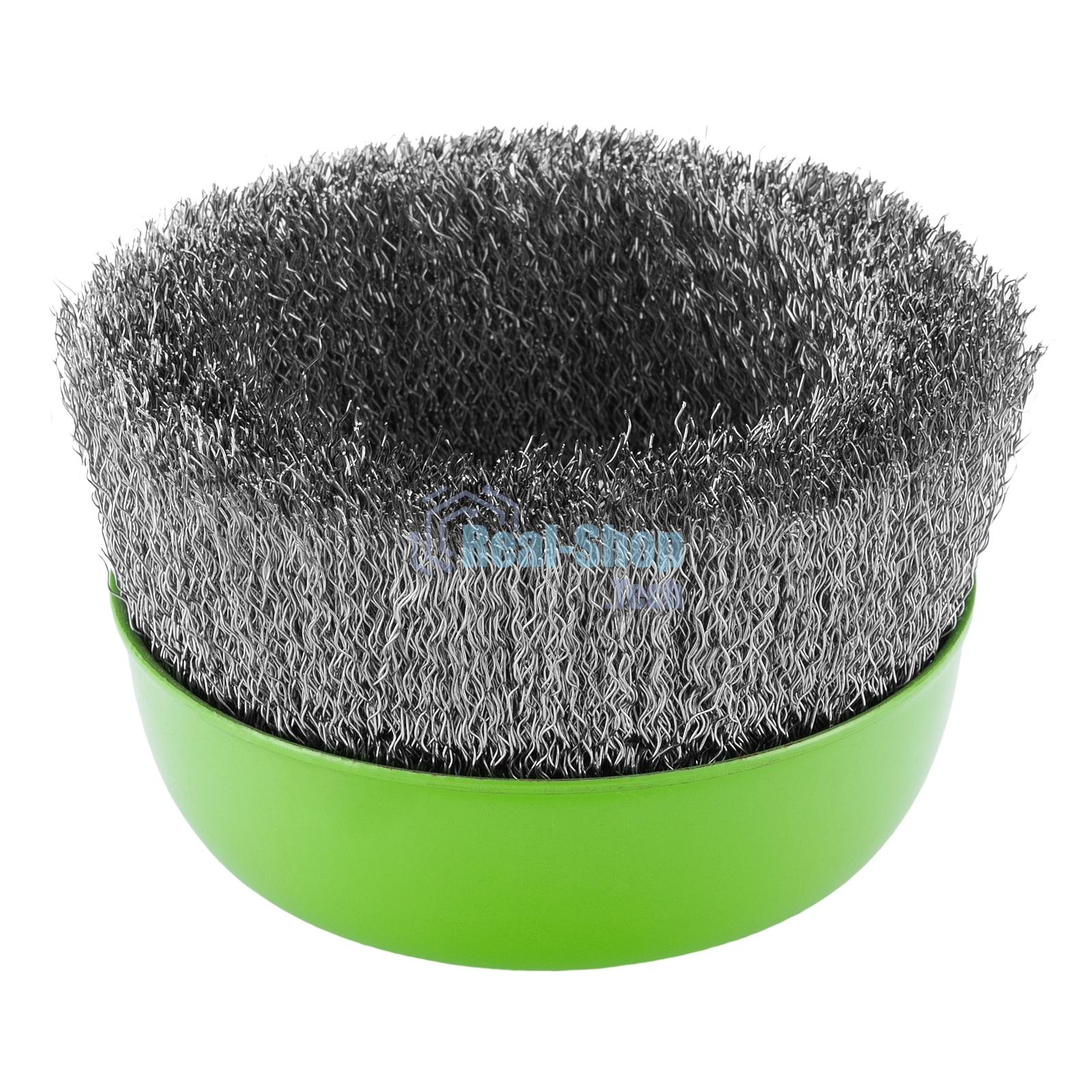 Щетка для УШМ Сибртех 125 мм М14, чашка, витая проволока 0,3 мм