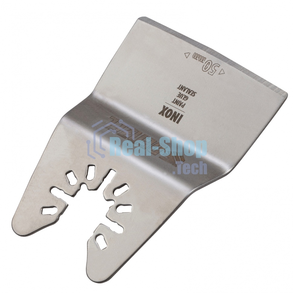 Насадка-шабер для МФИ Denzel Inox, для снятия краски, ширина 50 мм, ступенчатая