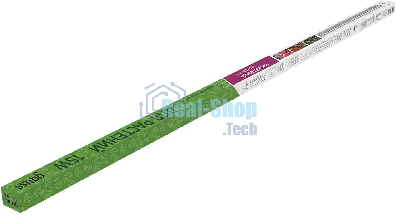 Прозрачный Светильник Gauss Fito TL LED линейный 15W 3000K 1172мм (Full spectrum) 1/25