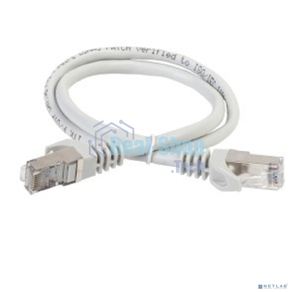 Коммутационный шнур (патч-корд) ITK PC01-C5EFL-3M, cat.5e FTP, LSZH, 3м, серый